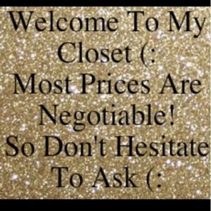 𝅺WELCOME to my Closet most price are negotiable